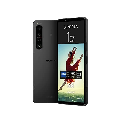 Image of Sony Xperia 1 IV (5G Smartphone, 6.5 inch, 4K HDR 120 Hz OLED Display, Triple Camera with Optical Zoom (ZEISS T*), 3.5 mm Audio, Android 12, 256GB/12GB RAM, Dual SIM, Black (Renewed)