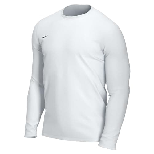 Image of NIKE Men's M Nk Dry Park Vii Jsy Ls T shirt, White/(Black), L UK