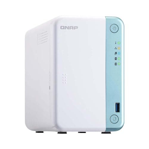 Image of QNAP TS-251D-4G 2 Bay Desktop NAS Enclosure - 4 GB RAM, Intel Celeron 2.0 GHz Dual Core Processor - with AES-NI encryption & 4K Hardware Transcoding
