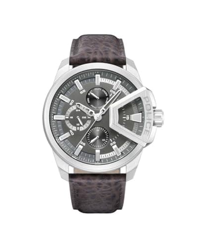 Image of Police Men Analog Quartz Watch with Leather Strap PEWJF0005703