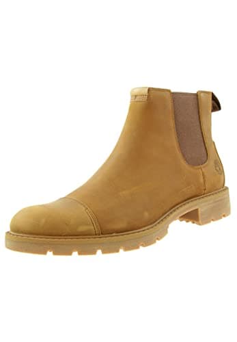 Image of Timberland Men's Elmhurst Chelsea Basic Boots, Mid Brown Full Grain, 8.5 UK