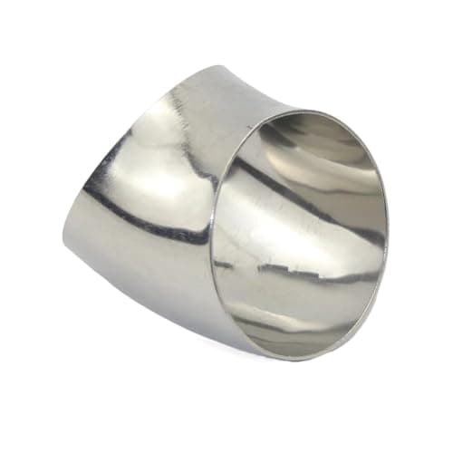 Image of Exhaust Pipe 1.5mm 45 Degree Welded Handrail 304 Stainless Steel Pipe Connection Elbow Tail Throat(32mm x 1.5mm)