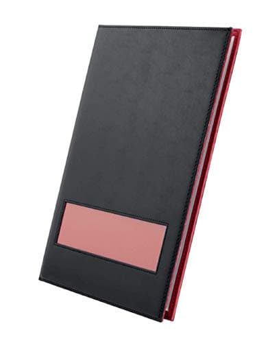 Image of Rexel ProStyle OnView Display Book with 40 A4 Pockets - Black/Pomegranate