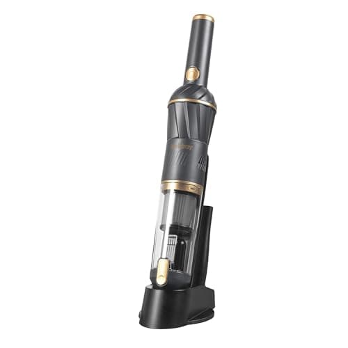 Image of Beldray BEL01096 Airlite Handheld Vacuum – Rechargeable Cordless Vac, Lightweight Portable Mini Car Vacuum Cleaner, Countertop Storage/Charging Base, HEPA Filter, 11.1 V, 2 Speed Settings, Graphite