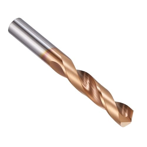 Image of PATIKIL 8.6mm Drill Bit, Carbide Twist Jobber Bits Straight Shank 130° for Drilling Hard Metal Alloy Steel Stainless Steel Titanium Alloys - 1 Pack