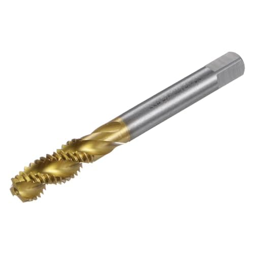 Image of sourcing map Spiral Flute Thread Taps, 3/8-16 UNC 2B Screw Threading Tap, Titanium Coated 6542 High Speed Steel Machine Tapping Tools for Machinist Repair