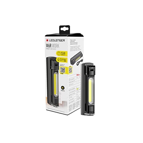 Image of Ledlenser W6R Work 500lm Rechargeable Foldout and Rotatable COB Inspection Torch LED, Inc Magnet Base & Hook, IP54, USB-C, Super Bright Compact Work Light, Cordless Lamp, Workshop Garage Mechanic