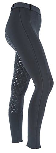 Image of Shires Aubrion Albany Womens Horse Riding Tights - in Black Large, Black