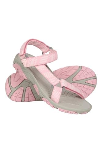 Image of Mountain Warehouse Tide Kids Sandals - Neoprene Lined, 100% Rubber Outsole Childrens Shoes, Hook & Loop Fitting Beach Shoes - Spring Summer Walking, Travelling Pale Pink Junior Shoe Size 1