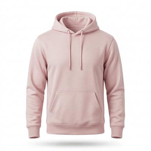 Image of ITRAT® Men’s Fleece Pullover Hoodie Sweatshirt with Hood 300GSM Warm Long Sleeve Hooded Jumper Top for mens and ladies Casual Winter Wear (Large, Pink)