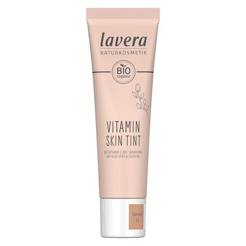Image of lavera Vitamin Skin Tint Medium 02 - Foundation for a fresh complexion - conceals fine imperfections - perfects the skin - natural finish - vegan - natural cosmetics - 30 ml