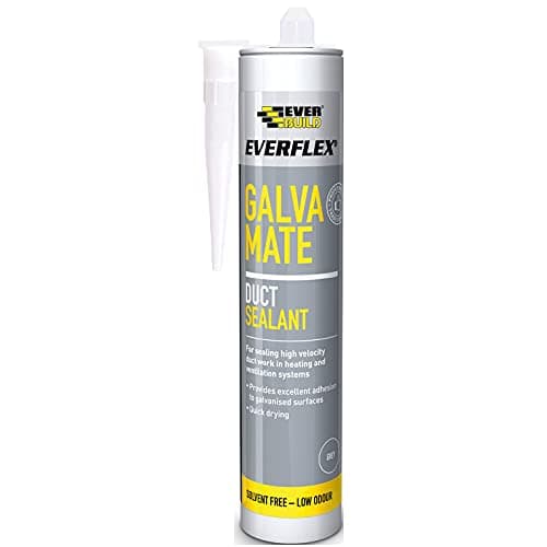 Image of Everbuild Everflex Galva Mate Duct Sealant, Grey, 295 ml