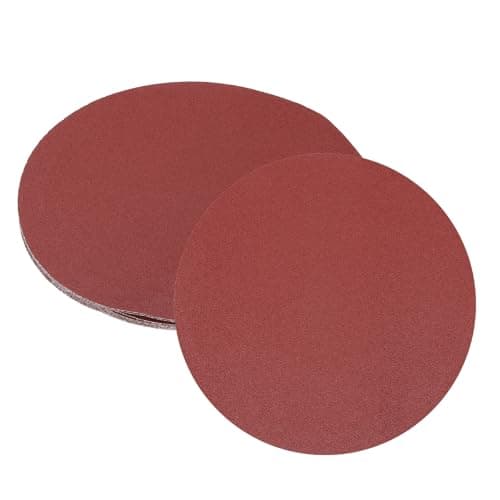 Image of sourcing map 8pcs 250mm PSA Sanding Discs, 80 Grits Aluminum Oxide Self Adhesive Stick Back Sandpapers, No-Hole Round Wet/Dry Sander Papers, Sand Auto Car Paint, Wood, Metal
