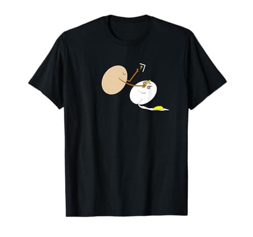 Image of Eggsorcism, exorcism bedeviled egg halloween food pun T-Shirt