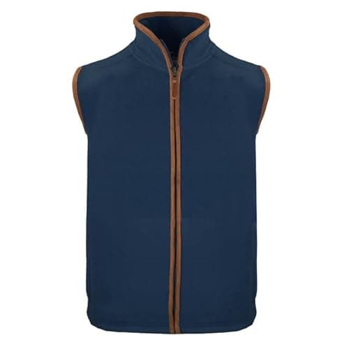 Image of Hazy Blue Bentley Mens Fleece Bodywarmer Gilet - Sleeveless Lightweight Casual Smart Waistcoat Vest Jacket - Full Zip XS-4XL (UK, Alpha, XL, Regular, Regular, New Denim)