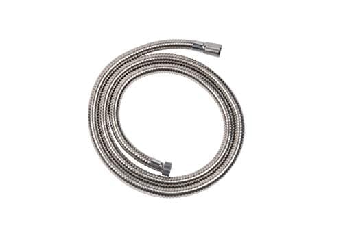 Image of Croydex Reinforced Stainless Steel 1.75mm Shower Hose - Standard Bore, Replacement Pipe, Universal Fit for Electric Shower or Mixer Showers, Chrome