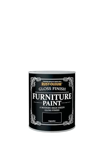 Image of Rust-Oleum Furniture Paint in Gloss Finish - Liquorice 750ml