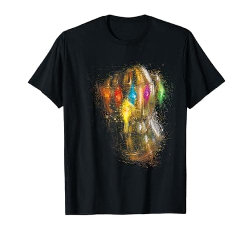 Image of Avengers Endgame Infinity Gauntlet Warlord Splatter T-Shirt