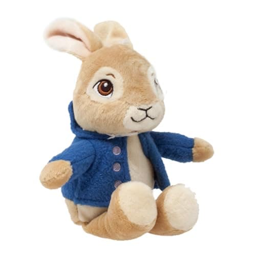 Image of Peter Rabbit Soft Toy - Official Beatrix Potter Cuddly Bunny Rabbit Toy by Rainbow Designs