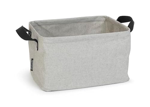 Image of Brabantia - Foldable Laundry Basket - Multi-functional Storage - Folds Flat - Water Resistant Coating - Soft Lifting Handles - Large Volume - Grey - 35L
