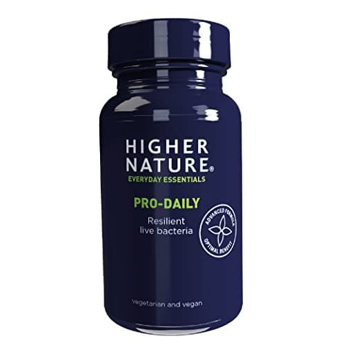 Image of Higher Nature - Pro-Daily - Probiotic & Prebiotic - FOS - for Gut Health - Probiotics for Women & Men - Gluten Free - Vegan & Vegetarian - 90 Tablets