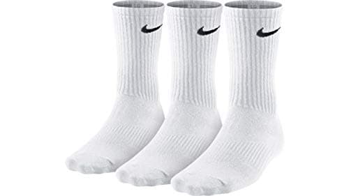 Image of Nike Men 3PPK Lightweight Crew Socks - White/Black, Large
