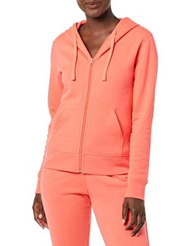 Image of Amazon Essentials Women's Fleece Full-Zip Hoodie (Available in Plus Size), Bright Pink, L