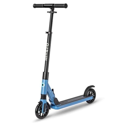 Image of Micro Scooters | Micro Sprite Children's Scooter | Handlebar Adjustable | Front Suspension | Foldable | Boys & Girls | 8yrs+ | Blue
