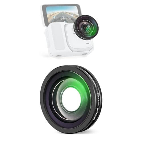 Image of NEEWER Wide Angle Lens Compatible with Insta360 GO Ultra, 185° FOV Field of View, HD Multilayer Optical Glass, 2 Elements in 2 Groups, Screw Mount, Action Camera Accessories, LS-85