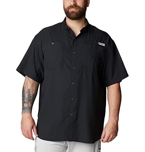 Image of Columbia Men's Tamiami 2 Short Sleeve Shirt, Short Sleeve Shirt, Black, Medium