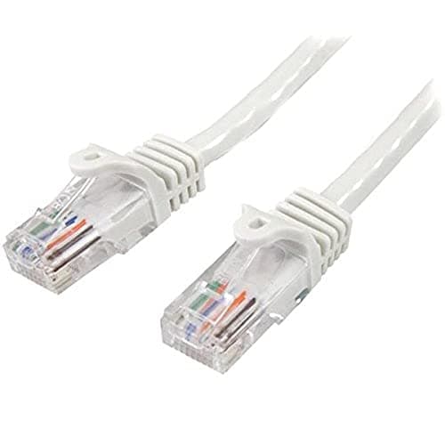 Image of StarTech.com 10m White Cat5e Patch Cable with Snagless RJ45 Connectors - Long Ethernet Cable - 10 m Cat 5e UTP Cable (45PAT10MWH)