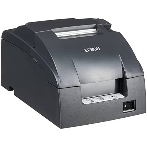 Image of Epson TM-U220B Dot Matrix Compact POS Impact Receipt and Kitchen Label Printer - DK Port and Ethernet Connectivity - Print Speeds up to 6.0 lps, 4 Lines Per Second, Auto-Cutter, MPOS