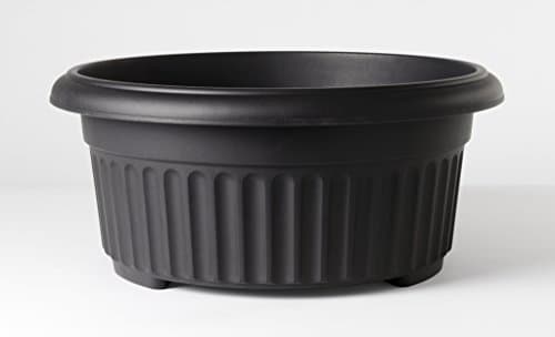 Image of Stewart Corinthian Low Planter, 45cm - Black