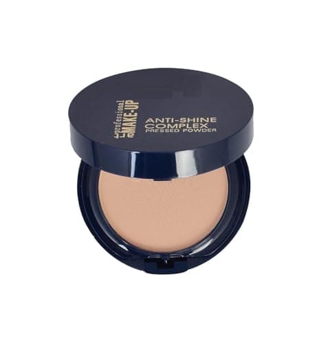 Image of Anti-Shine Complex Compact Powder | Long-Lasting Face Makeup with Oil Control | Matte Finish Compact Powder for Women | Natural Glow & Smooth Coverage (Beige)