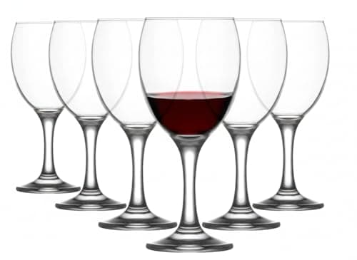 Image of Acense 6X 340ml Red Wine Glasses – Elegant Goblets for Weddings, Christmas, and Parties, Dishwasher Safe
