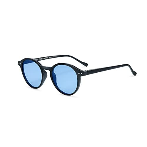 Image of ZENOTTIC Multicolour Round Retro Sunglasses for Men & Women, Polarised Eyewear with UV400 Protection
