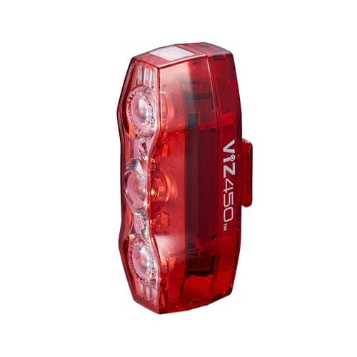 Image of CatEye VIZ 450 Rear Bike Light - 450 Lumen USB Rechargeable Bicycle Taillight, Daytime Visibility, Multiple Modes, Waterproof Cycling Safety Light