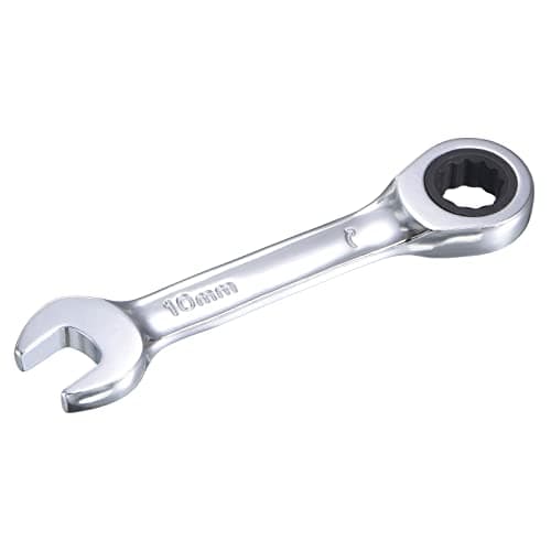Image of sourcing map 10mm Stubby Ratcheting Combination Wrench Metric 72 Teeth 12 Point Box Ended Tools, CR-V