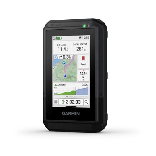 Image of Garmin eTrex Touch, Compact & Lightweight GPS handheld, Touchscreen, Preloaded with maps & trails, Rechargeable Battery, up to 130hrs battery life, Multi band GPS, can be paired with inReach device