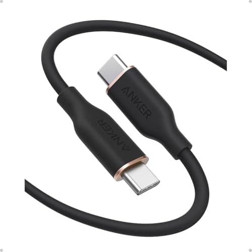 Image of Anker USB C Cable, 240W Type C Flow Cord, Fast Charging for MacBook Pro, iPhone 17/16/15, iPad Pro, Samsung Galaxy,and More (6FT/1.8m, Black)