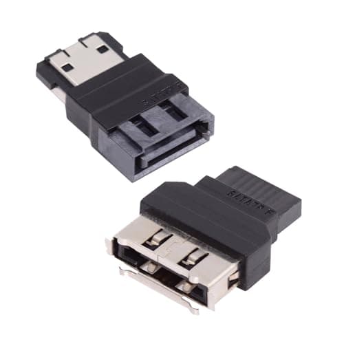 Image of NFHK 2pcs/lot SATA 7Pin Male to ESATA Female & External ESATA to SATA Adapter Extender for SSD Disk