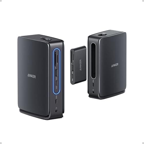 Image of Anker Nano 13-in-1 Laptop Docking Station with Detachable 6-in-1 Hub, USB-C 3 Display Docking (2 HDMI+1 DP), 10 Gbps USB-C, 3 USB-A, Audio, SD/TF, Ethernet, 100W Max PD for Dell/Lenovo/HP Home Office
