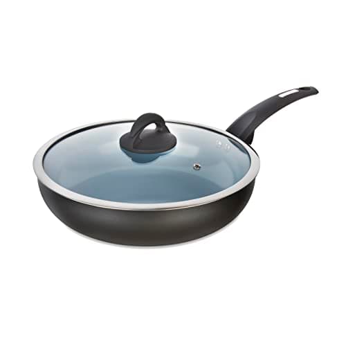 Image of Tower Cerasure 28 cm Multi-Pan with Aluminium Body with Stay Cool Ergonomic Phenolic Handles, Non-Stick, Graphite