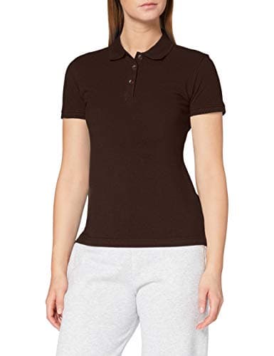 Image of CliQue Women's Clique Classic Womens Marion Polo Shirt, Brown (Dark Mocca), L UK