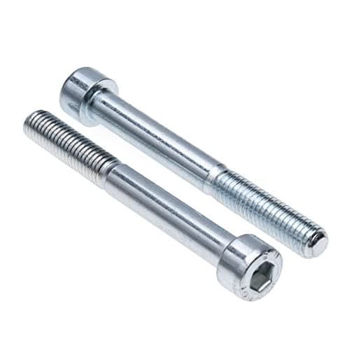 Image of Cylinder Head Cap Screws M8 Strength Steel Class 8.8 (Pack of 5) Zinc Plated Hex Hexagon Allen Socket Bolts Thread Fasteners Cylindrical for Wood Furniture Outdoor Heavy Duty DIN912 (8mm x 70mm)