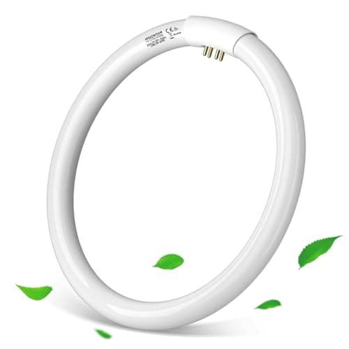Image of Aigostar T9 32W Circular Fluorescent Light Tubes, Energy Saving Fluorescent Tube Lights 6500K Cool White G10q 2100LM, ⌀30CM/11.81"