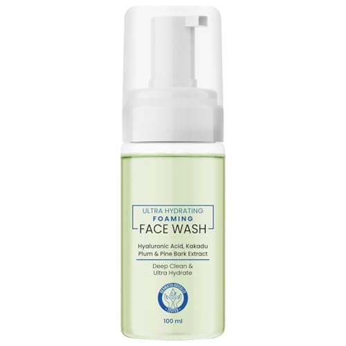 Image of Ultra Hydrating Foaming Face Wash, Sulphate-Free, 100ml | Gentle Skincare Cleanser for Men & Women | Suitable for Dry & Sensitive Skin | Daily Hydrating Face Wash