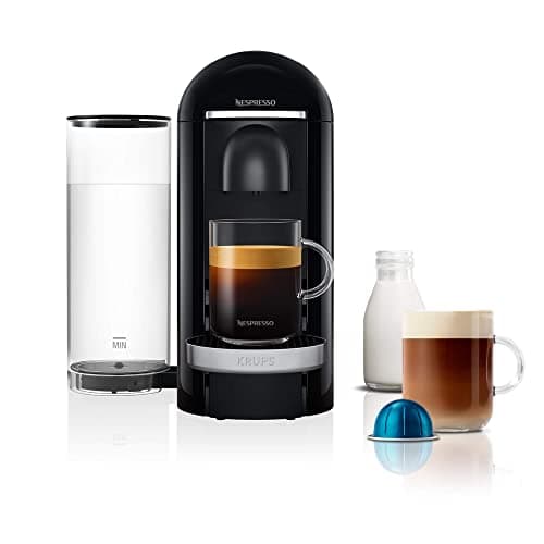 Image of Nespresso Vertuo Plus XN900840 Coffee Machine by Krups, Black & Chrome