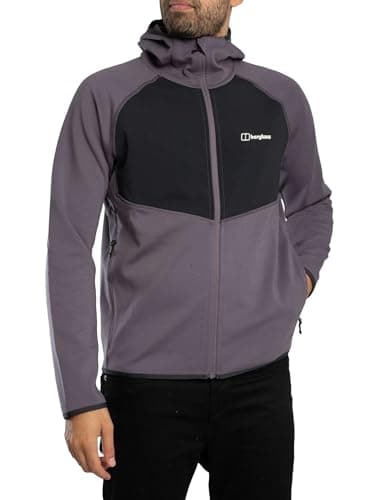 Image of Berghaus Men's Trawden Hybrid Jacket, Purple/Black, M