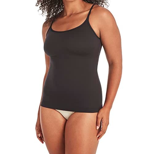 Image of Maidenform Women's Fat Free Dressing Camisole Shapewear Top, Black, Small